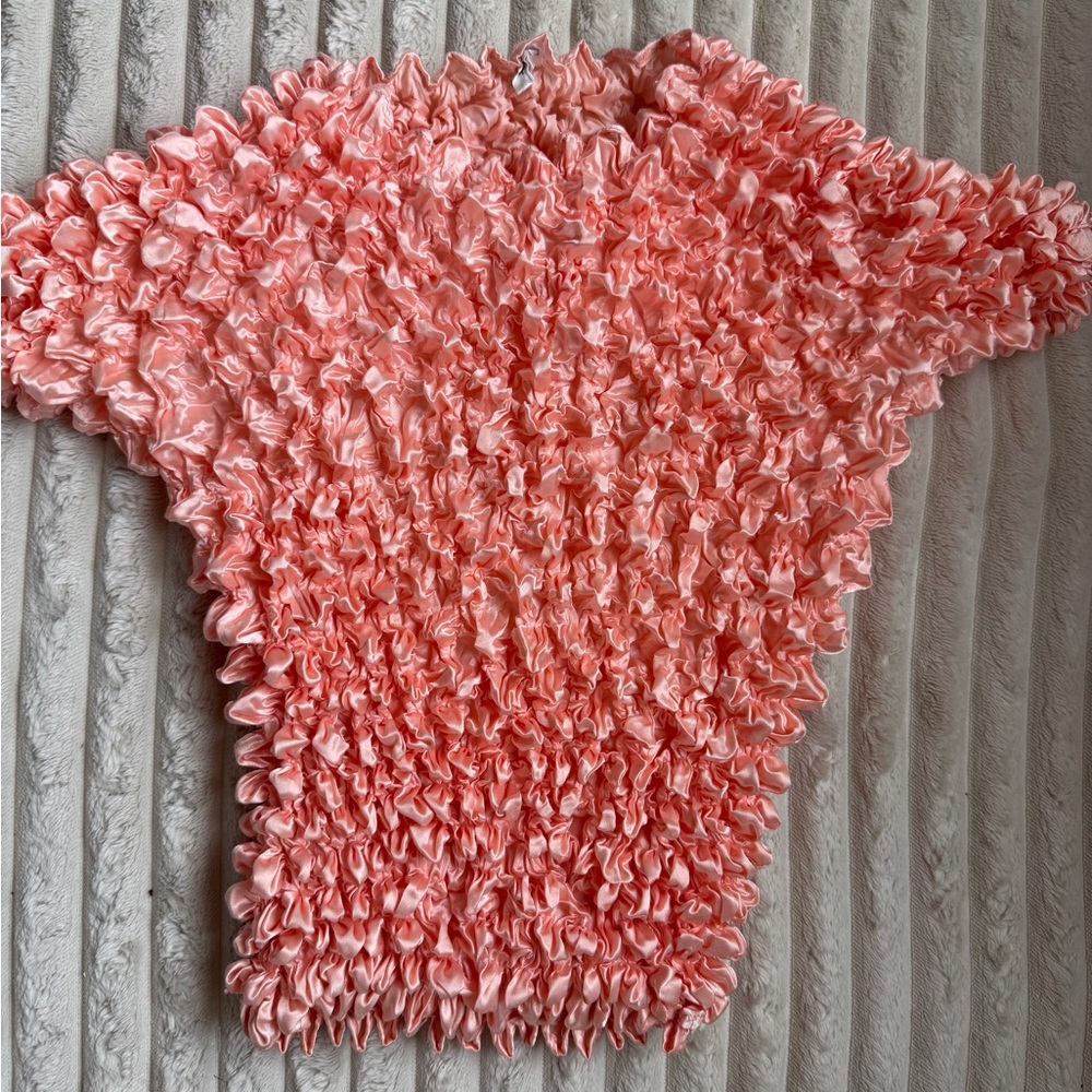 Pink Ruffled Top